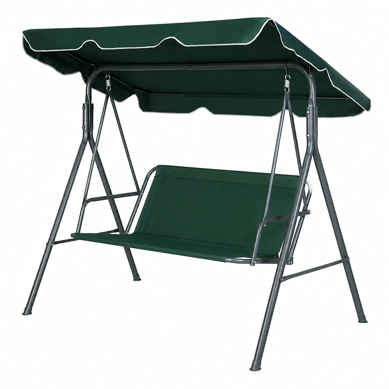 Wasserdichter Ersatzbezug für Hollywoodschaukel, Gartenstuhlkissen – Outdoor, 2-3-Sitzer, Grün 127x48x52cm