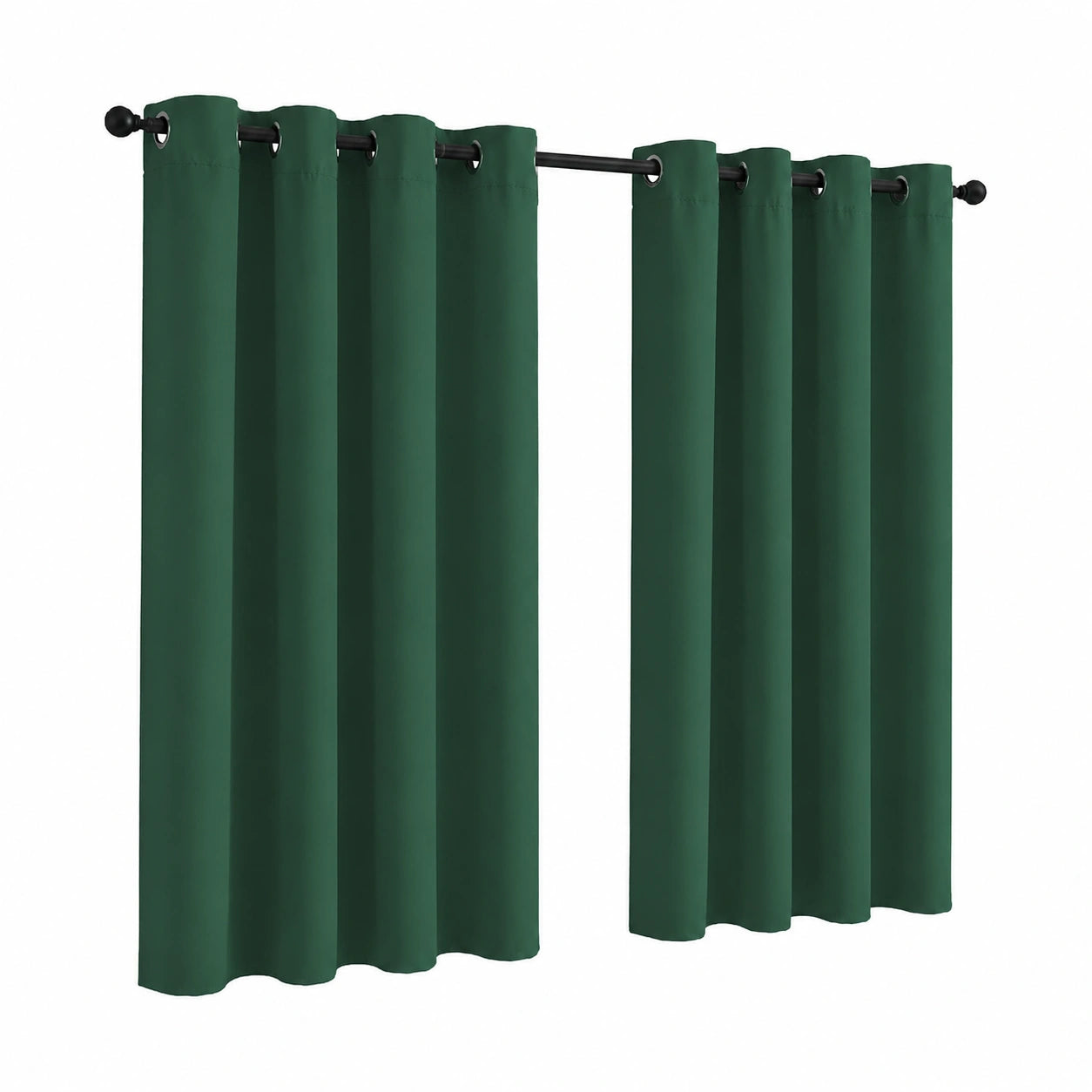 Wasserdichter Außenvorhang für Terrasse, Pavillon, Pergola in Dunkelgrün, 52x84 Zoll