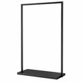 Robuster Kleiderständer aus Stahl für Jacken und Trocknung, ideal für Schlafzimmer, Büro und gewerbliche Nutzung, Schwarz, 100cm