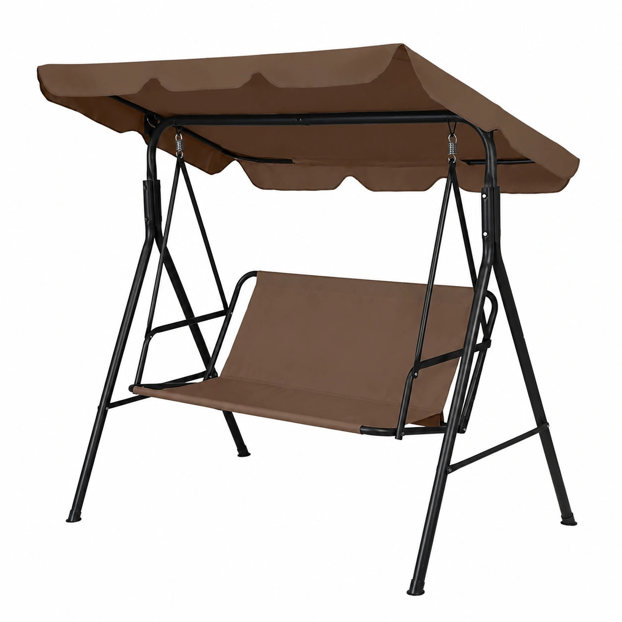 WingFly Wasserdichter Schaukelstuhlbezug für Garten, 2/3-Sitzer, Braun, 148x50x50cm