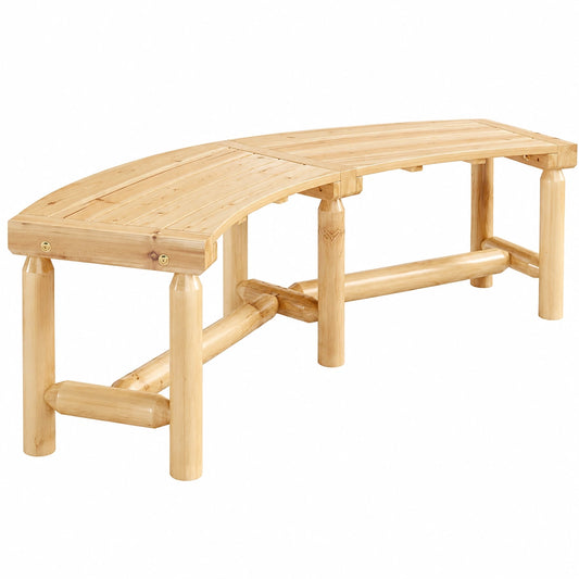 Robuste Gartenbank aus Holz für 2-3 Personen, Wetterfeste Sitzbank ohne Lehne, Ideal für Terrasse und Park, 360 kg Tragkraft, Größe: 170 x 58 x 45 cm (Natur)