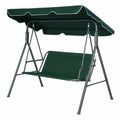 Wasserdichter Ersatzbezug für Hollywoodschaukel, Gartenstuhlkissen – Outdoor, 2-3-Sitzer, Grün 127x48x52cm