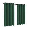 Wasserdichter Außenvorhang für Terrasse, Pavillon, Pergola in Dunkelgrün, 52x84 Zoll