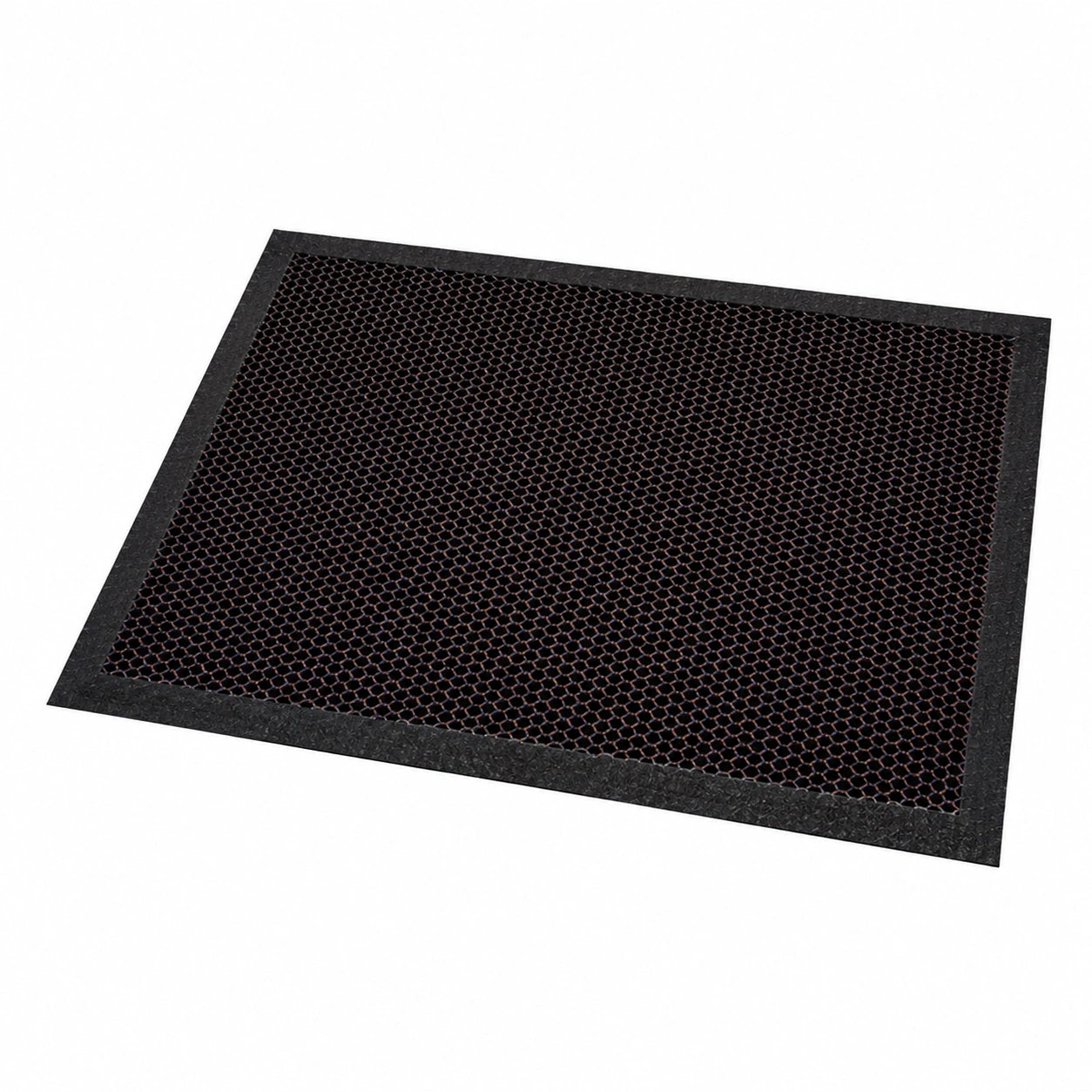 Hochwertige rutschfeste PVC-Fußmatte in 3D-Design für Innen- und Außenbereich, 120 x 80cm, Blau & Orange