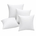 Wasserfeste Outdoor-Kissen, 40x40 cm, 4er Set, Dekorative Sofakissen für Terrasse, Weiß